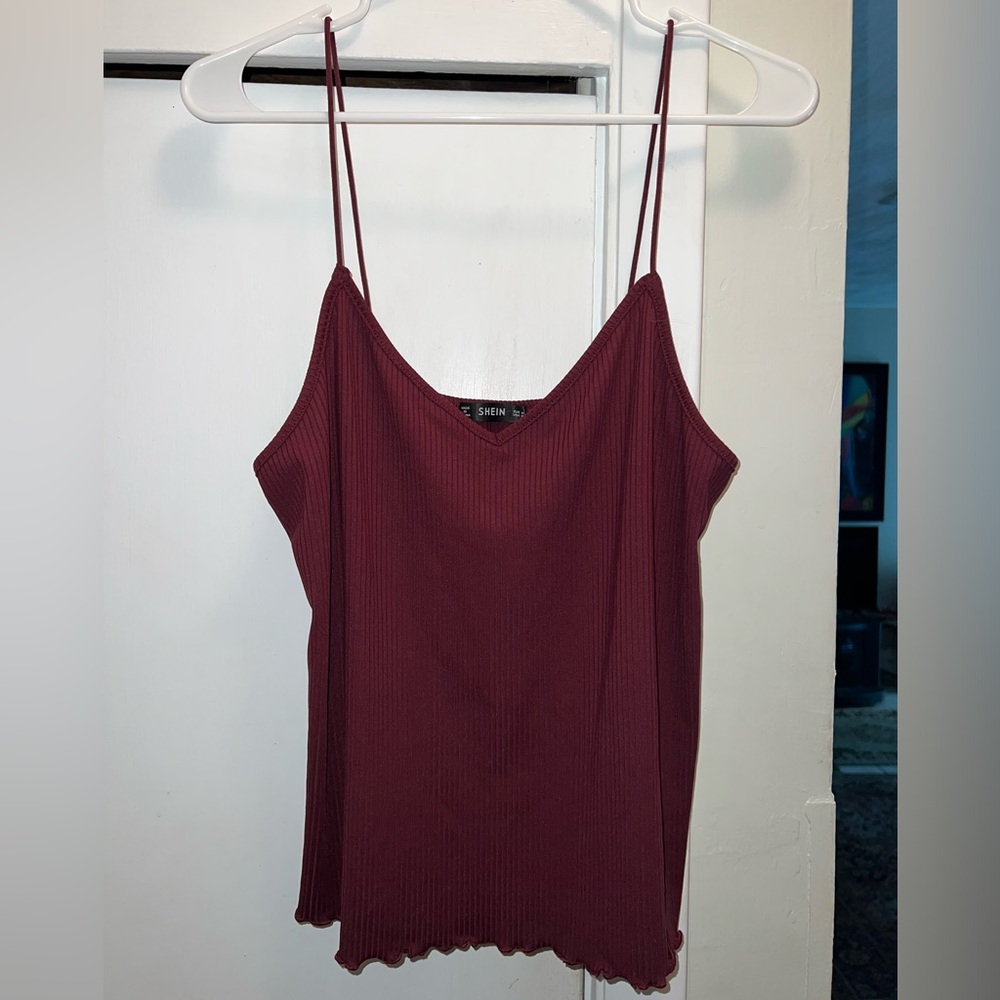 Maroon Shein Top - Medium